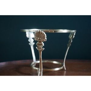 Vintage Accents - vtg art deco gold plant pot stand Vintage Accents - vtg art deco gold plant pot stand
